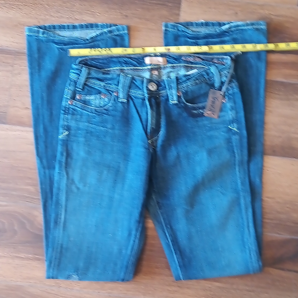 NWT Vintage Yanuk 6-pocket Boyfriend Dark Blue Denim Womens Jeans Size 26
